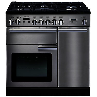 Rangemaster Professional+ 90 Gas Range Cooker, Stainless Steel Stainless Steel Rangemaster Professional+ 90 Gas Range Cooker, Stainless Steel Stainless Steel